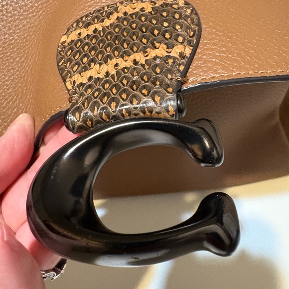 Coach May Shoulder Bag with Snakeskin Detail 4612 - Picture 12 of 13